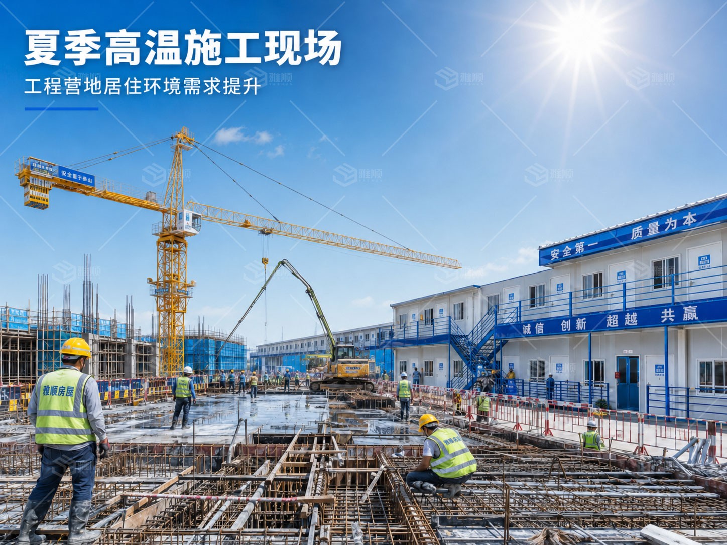 夏季高温施工持续，工程营地居住环境为什么越来越重要？